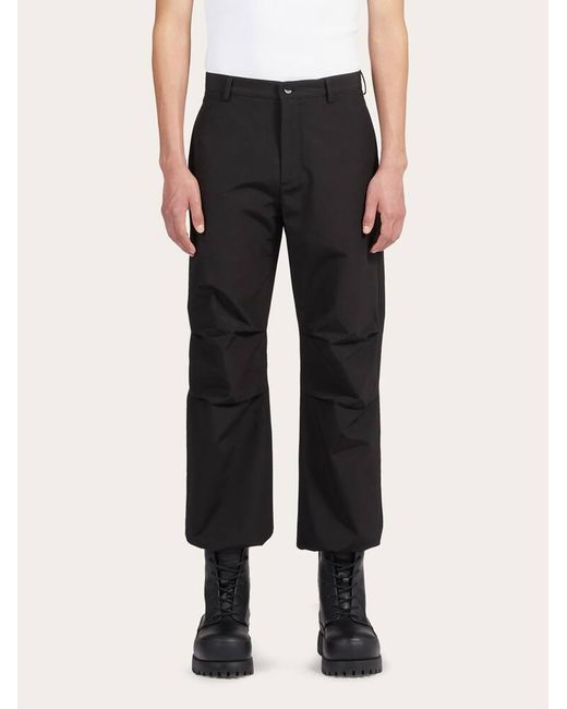 Ferragamo Black Cargo Trouser for men