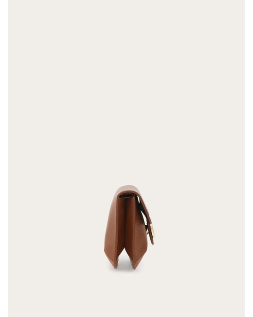 Ferragamo Brown Double Gancini Mini Bag