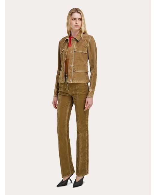 Ferragamo Natural Five Pocket Trouser