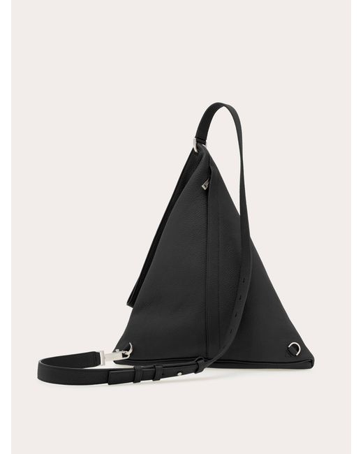 Ferragamo Black Hug Buckle Slingbag (M) for men