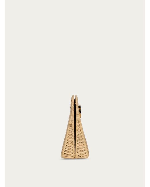 Ferragamo Natural Diana Clutch (S)
