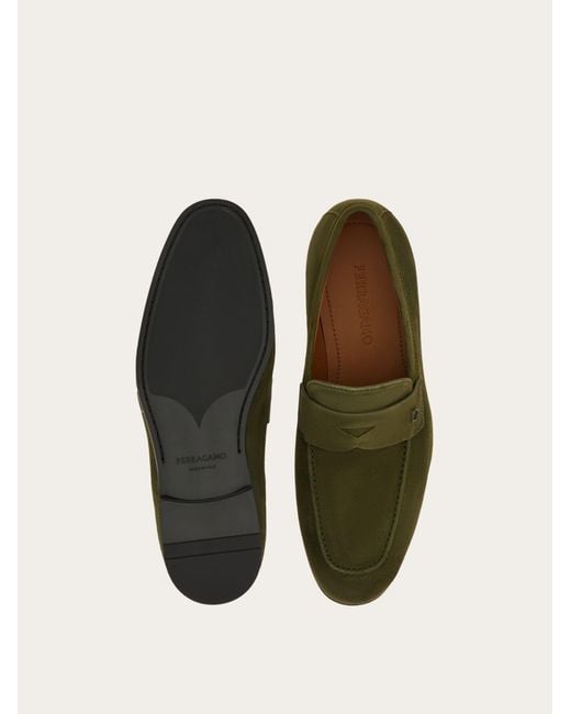 Ferragamo Green Penny Loafer for men