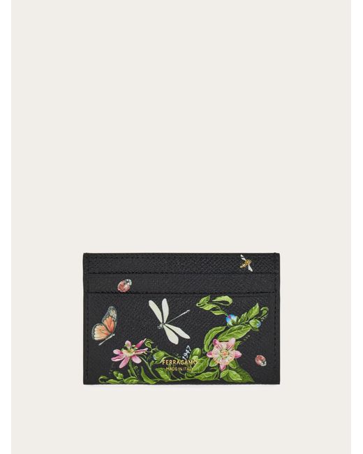 Ferragamo Multicolor Gancini Credit Card Holder