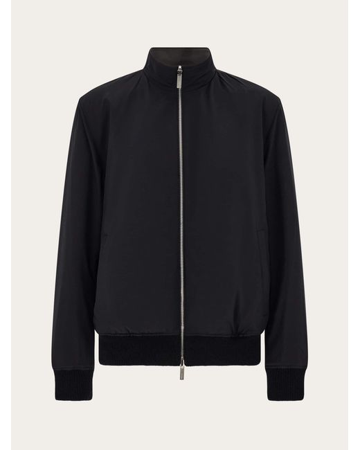 Ferragamo Black Reversible Nappa Blouson for men