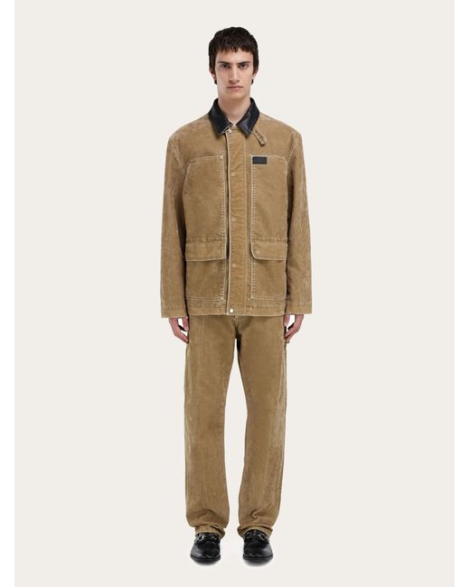 Ferragamo Natural Cargo Trouser for men