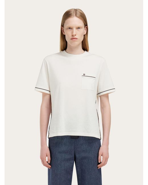 Ferragamo Natural Gancini T-Shirt