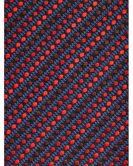 Ferragamo Purple Dots Jacquard Tie for men