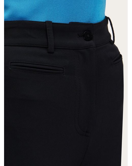 Ferragamo Blue Slim Fit Five Pocket Trouser