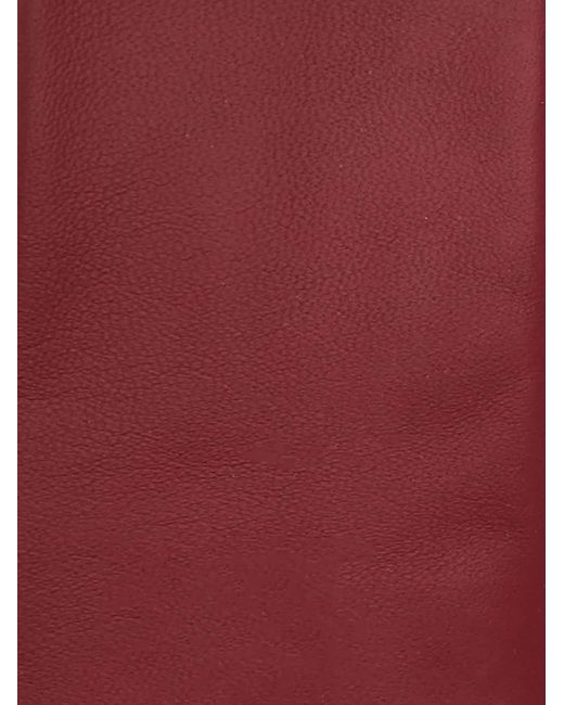 Ferragamo Red Nappa Leather Tie for men