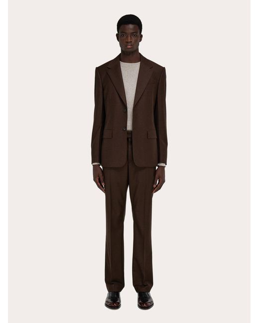Ferragamo Brown Tailored Trouser for men