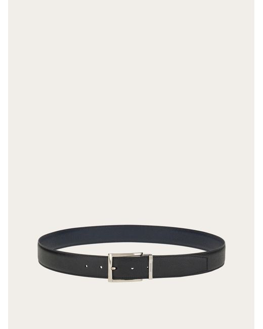 Ferragamo White Reversible And Adjustable Belt for men