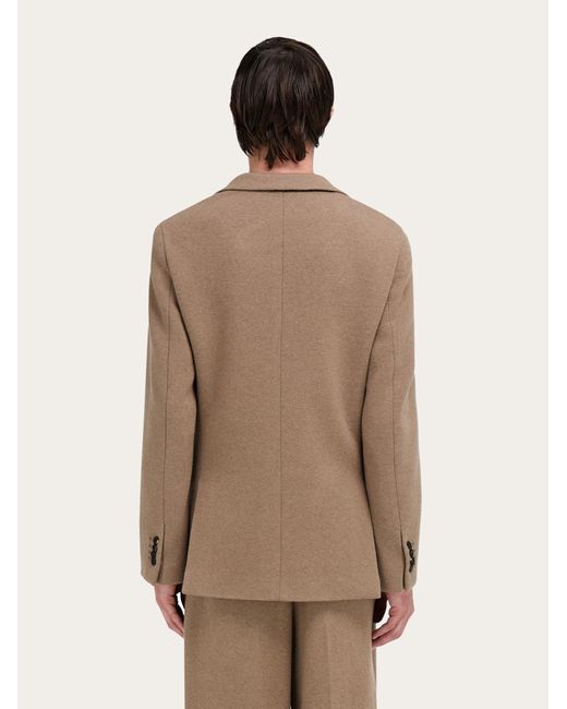 Ferragamo Natural Jersey Interlock Blazer for men