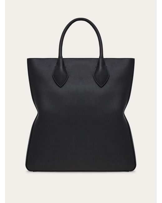 Ferragamo Herren Star-Shaped North-South Totebag (L) in Black für Herren