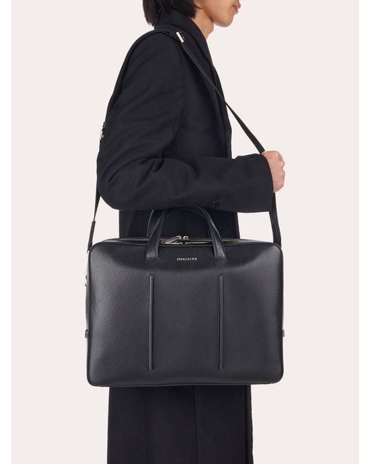 Uomo Business Bag Con Due Comparti di Ferragamo in Black da Uomo