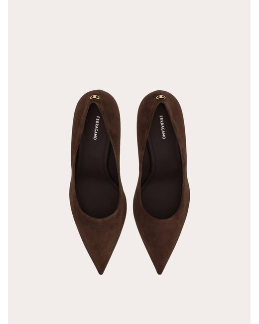 Ferragamo Brown Pump Shoe