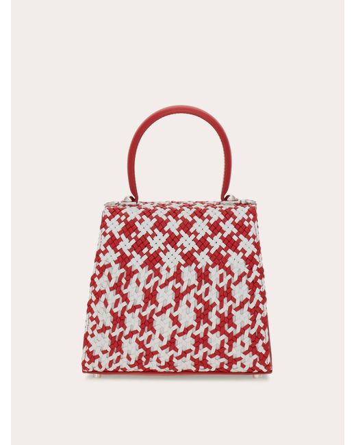 Ferragamo Red Iconic Top Handle (S)