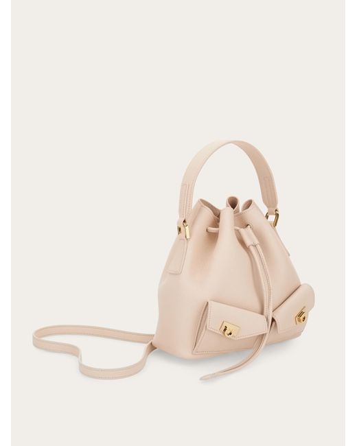Ferragamo Natural Multipocket Bucket Bag