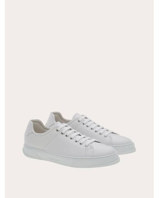 Hommes Sneaker Basse Blanc Taille Ferragamo pour homme en coloris White
