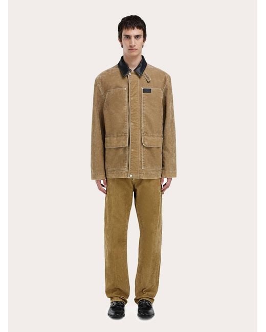 Ferragamo Natural Cargo Trouser for men