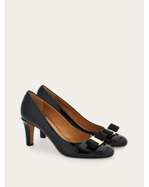 Ferragamo Black Vara Bow Pump .5