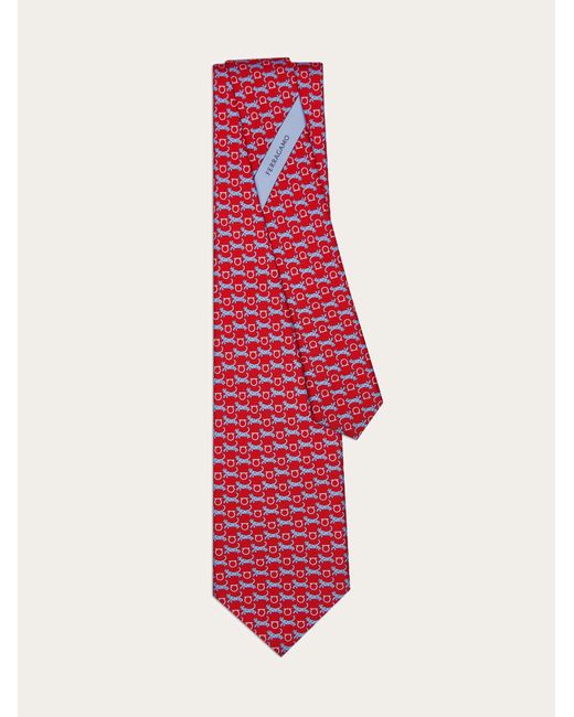 Hommes Cravate En Soie Imprimé Tigre Rouge Ferragamo pour homme en coloris Red