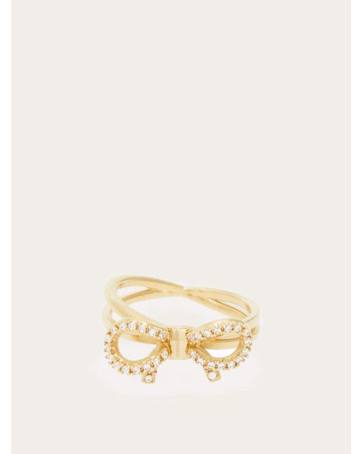 Ferragamo Natural Vara Bow Ring (54Mm)