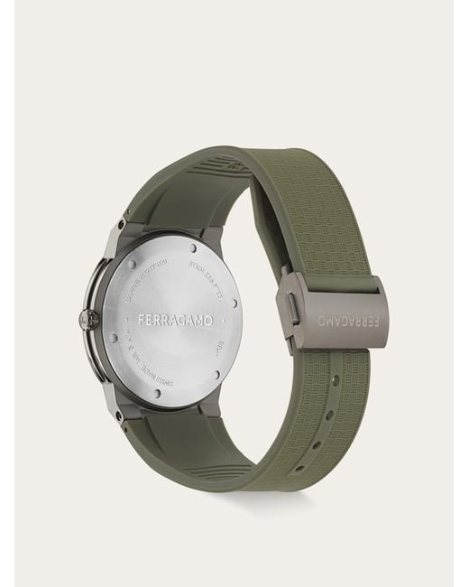 Ferragamo Multicolor Sapphire Watch for men