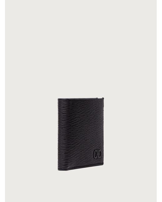 Ferragamo Blue Gancini Wallet for men