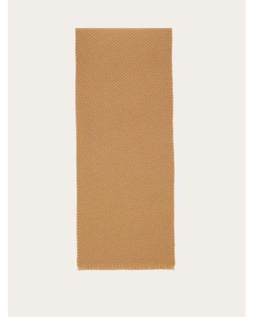 Ferragamo Natural Jacquard Scarf