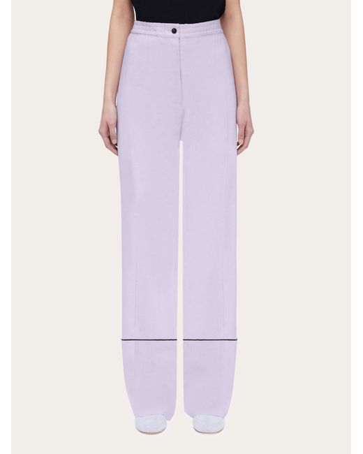 Ferragamo Purple Women Pajama Trouser