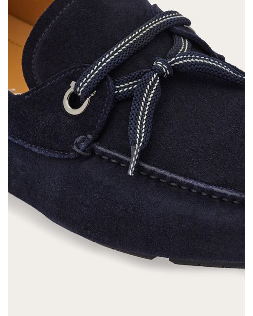 Ferragamo Blue Laced Driver for men
