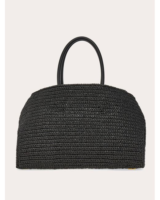 Ferragamo Black Hug Handbag (L)