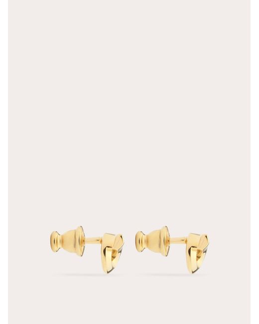 Ferragamo Natural Gancini Earrings (S)