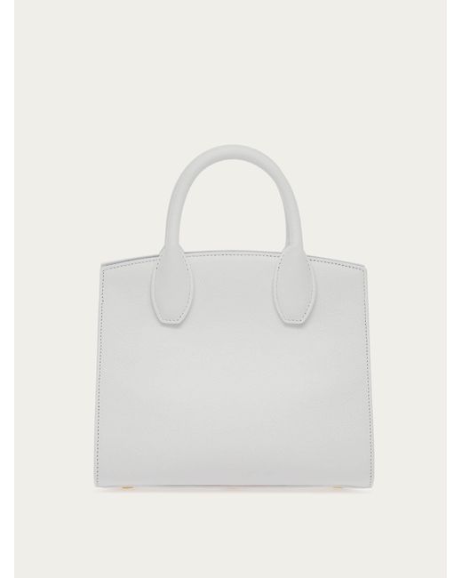 Ferragamo White Studio Box Bag (s)