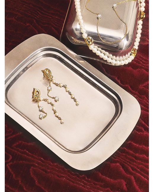 Ferragamo Natural Double Drop Earrings