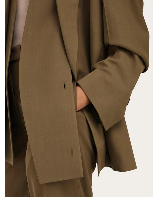 Ferragamo Green Damen Einreihiger Sakko