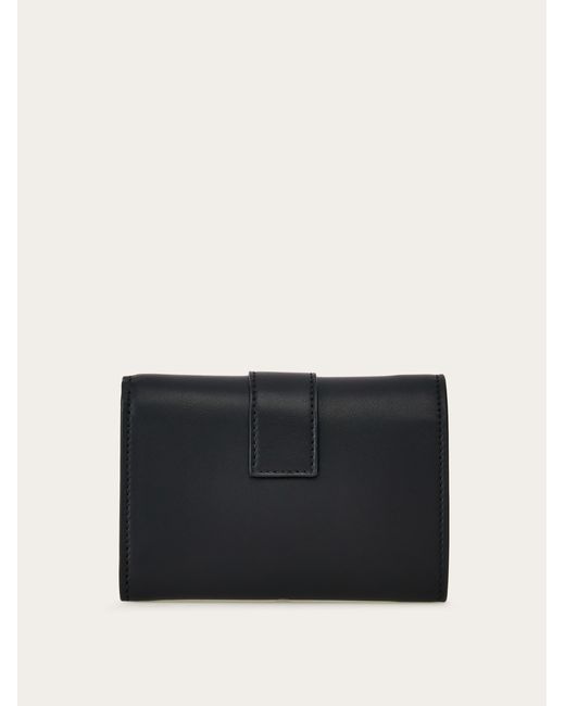 Hug compact two-tone wallet Ferragamo en coloris Black