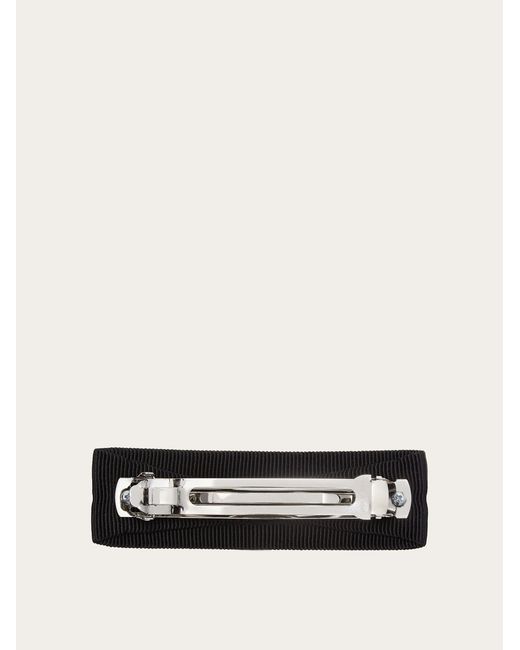 Ferragamo White Vara Bow Hairclip