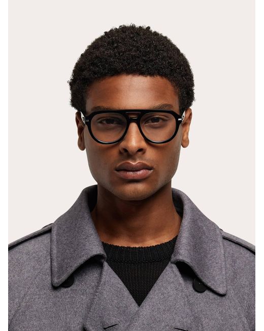 Ferragamo Black Optical Glasses
