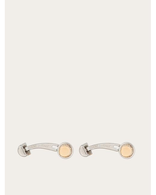 Ferragamo Natural Branded Cufflinks for men