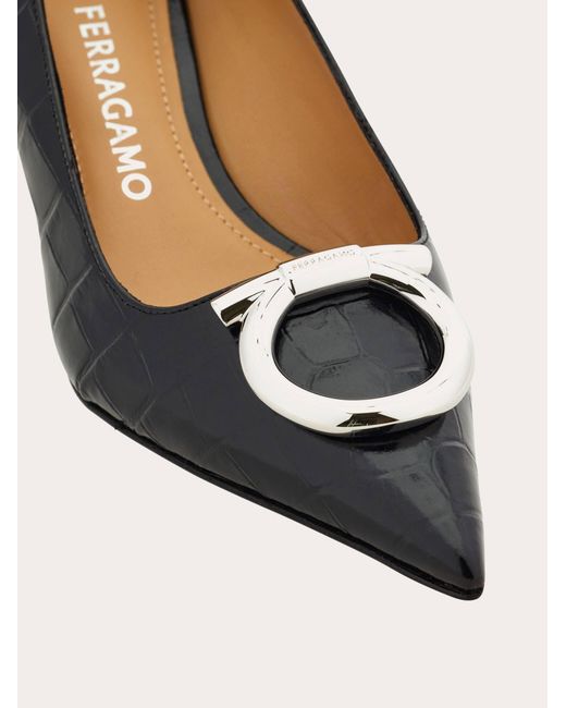 Ferragamo Multicolor Maxi Gancini Pump