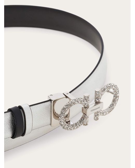 Ferragamo Natural Adjustable Gancini Belt