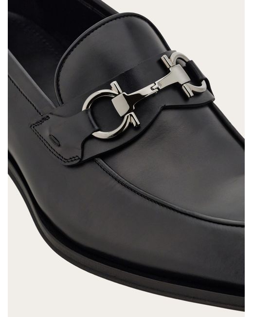 Ferragamo White Loafer With Gancini Buckle for men