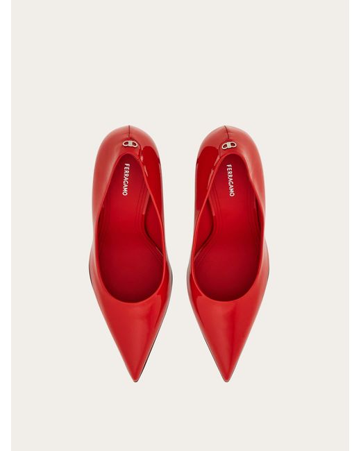 Ferragamo Red Pump Shoe