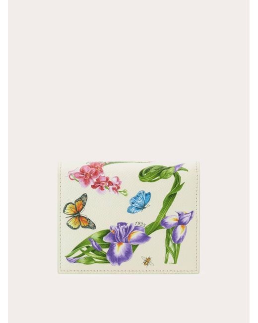 Ferragamo Multicolor Gancini Compact Wallet