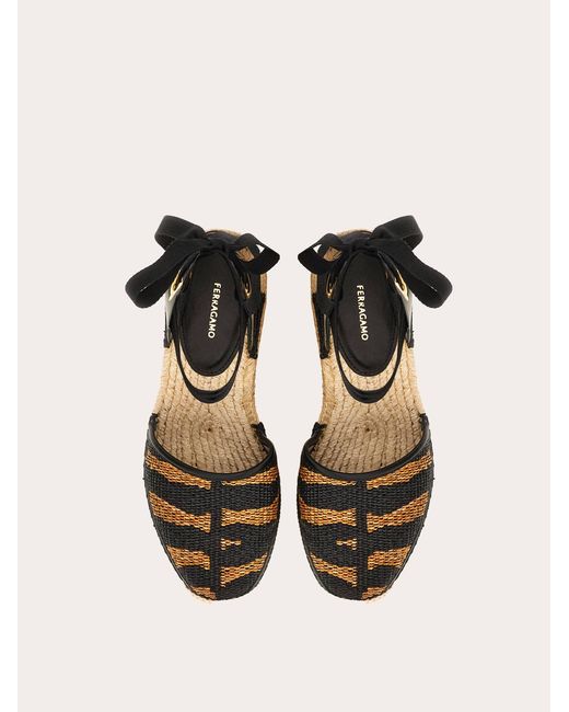Ferragamo Black Espadrilles