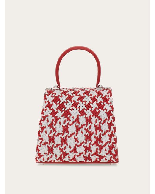 Ferragamo Red Iconic Top Handle (S)