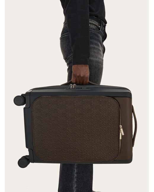 Ferragamo Black Men Gancini Hand luggage for men