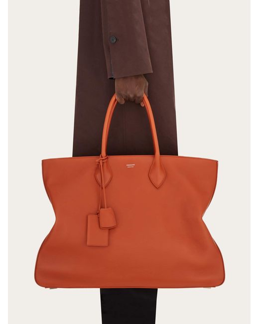 Ferragamo Orange Tote Bag (xl) for men