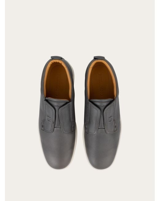 Ferragamo White Derby Slip-On for men